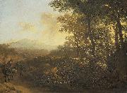 Jan Both Italian landscape with mule driver. oil painting reproduction